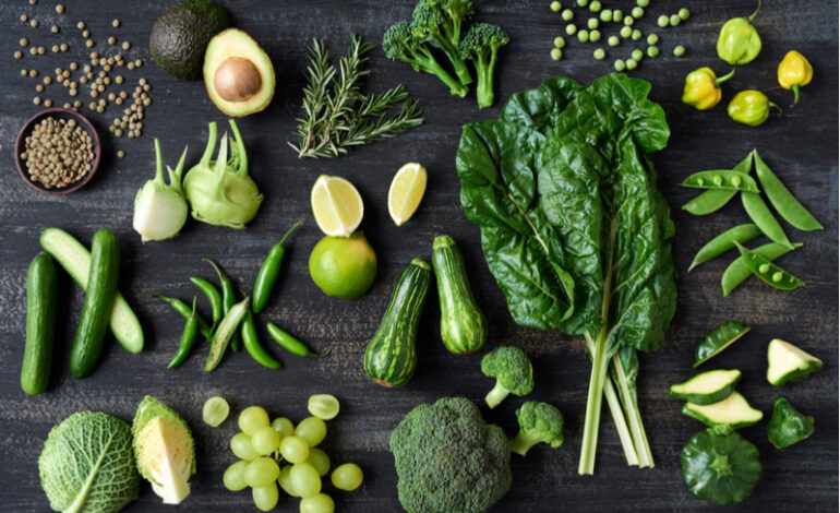 Whenever possible, eat seasonal green foods and vegetables